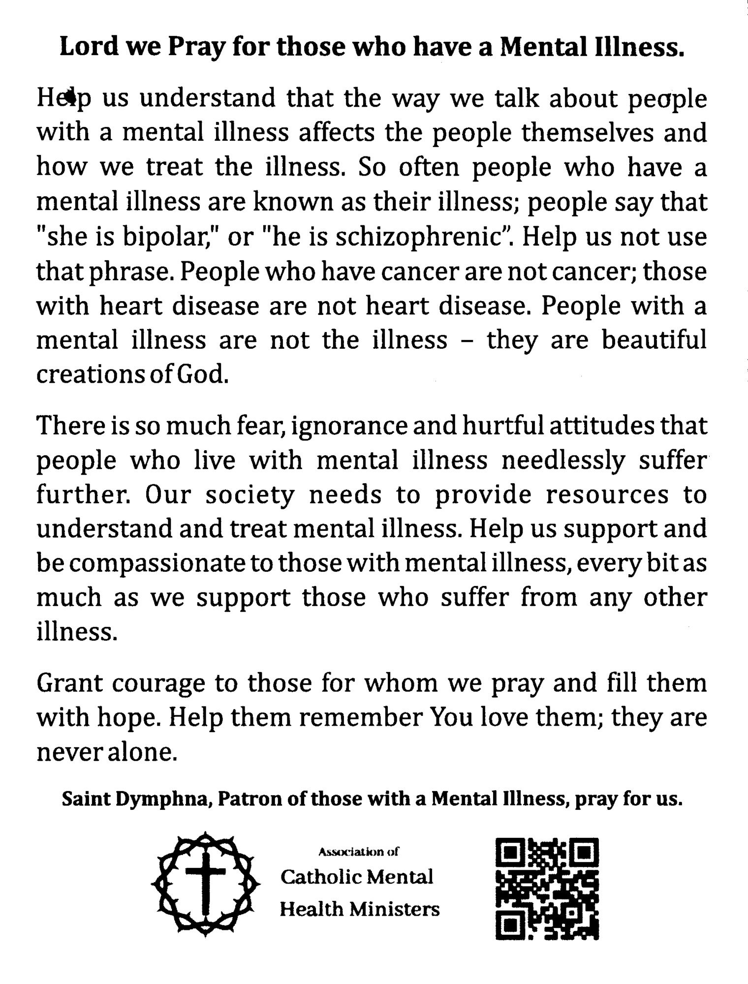 Mental Health Ministry Saint Oscar Romero Parish Muse, Meadowlands